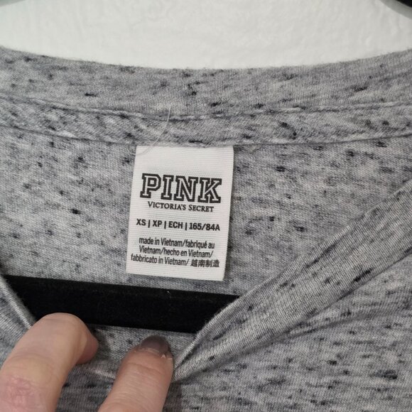 Victorias Secret Pink Womens Crop Top XS Rainbow Heart Pride Relax Lounge Casual - Picture 4 of 8